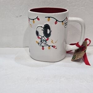 NEW Rae Dunn Peanuts Snoopy Merry and Bright Christmas Holiday Light